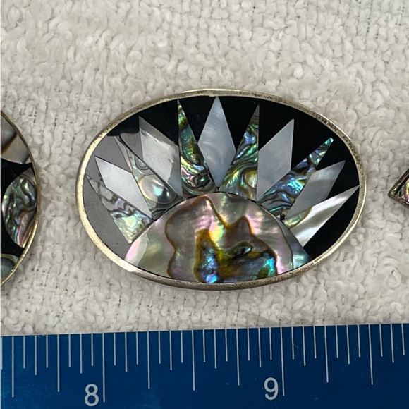 3 Vintage Alpaca Mexico Sterling Pendants and Pins/Brooches - Picture 3 of 11